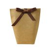 Bolsa marrón con cinta para regalos