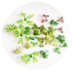 Plantas pequeñas artificiales surtidas