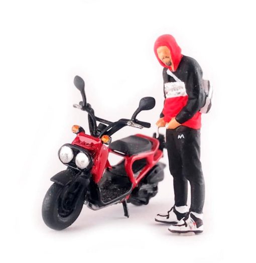 Motocilcista a escala 1:64