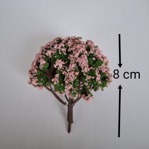 Árbol rosa para maquetas