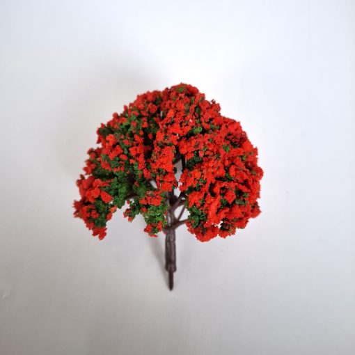 Árbol rojo para maquetas