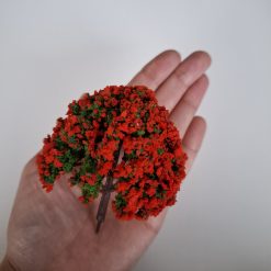 Árbol rojo para maquetas