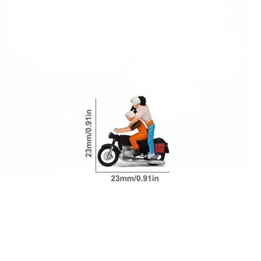 Camarógrafo en moto a escala