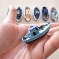 Barco de pesca en para dioramas