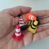Cono de tráfico en miniatura