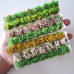 Arbustos de colores para maquetas