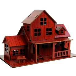 Casa de madera a escala para armar