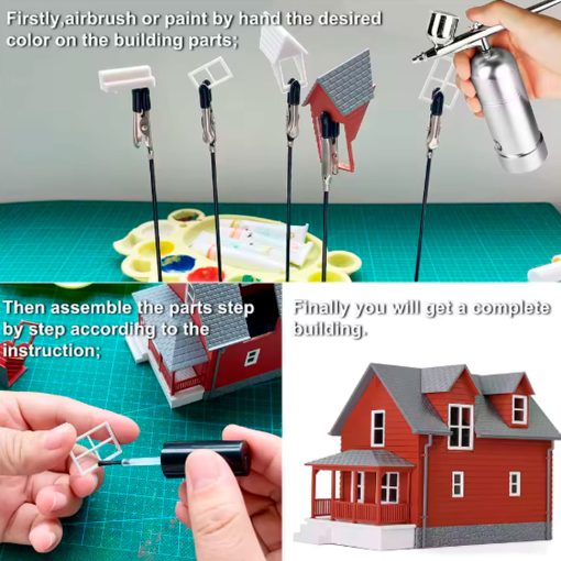 Casa blanca para maquetas