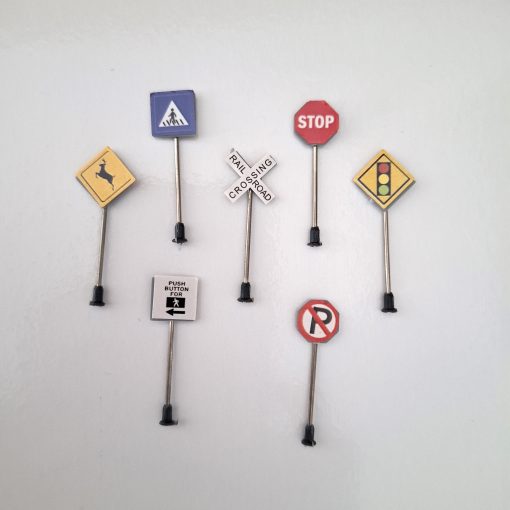 Señales de tráfico para maquetas