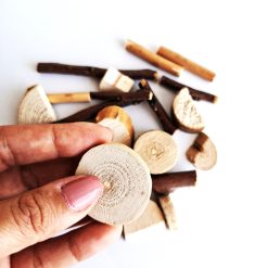 Formas de madera en miniatura