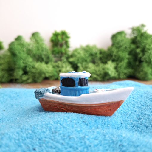 Barco en miniatura