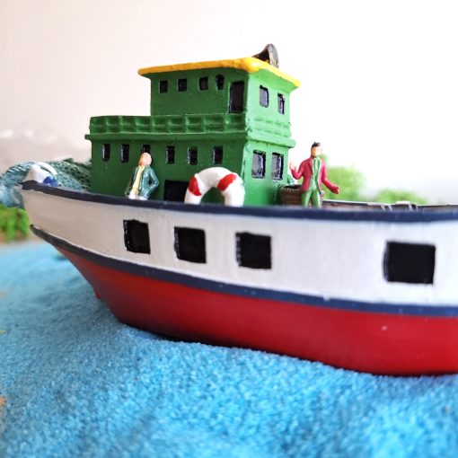 Barco en miniatura