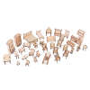 Muebles armables en miniatura