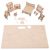 Muebles armables en miniatura