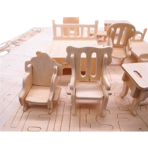 Muebles armables en miniatura