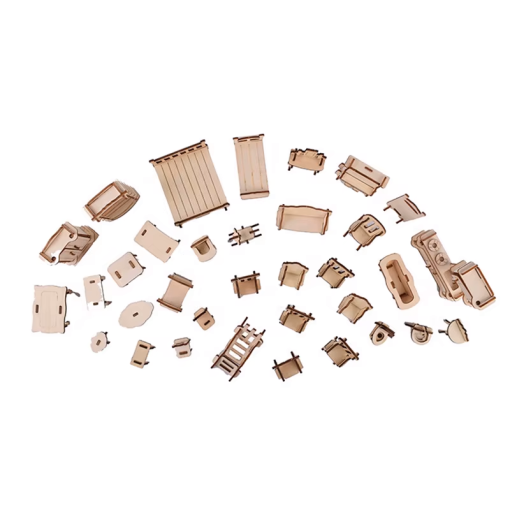 Muebles armables en miniatura