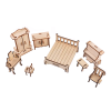 Muebles armables en miniatura