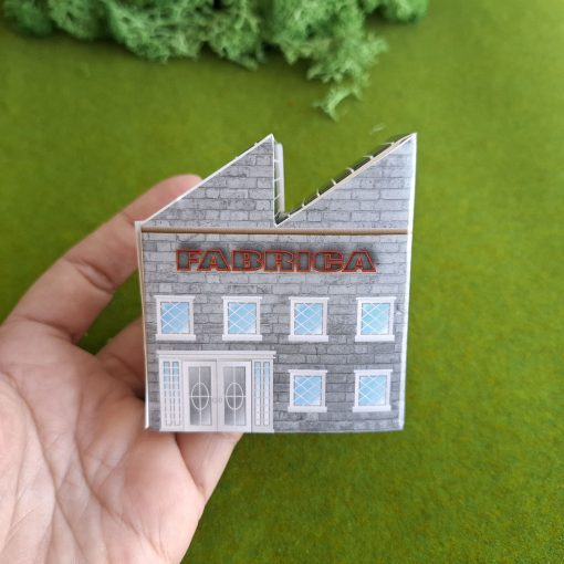 Edificios armables de cartón para maquetas