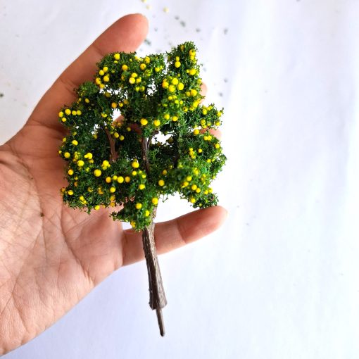 Árbol frutal amarillo para maquetas