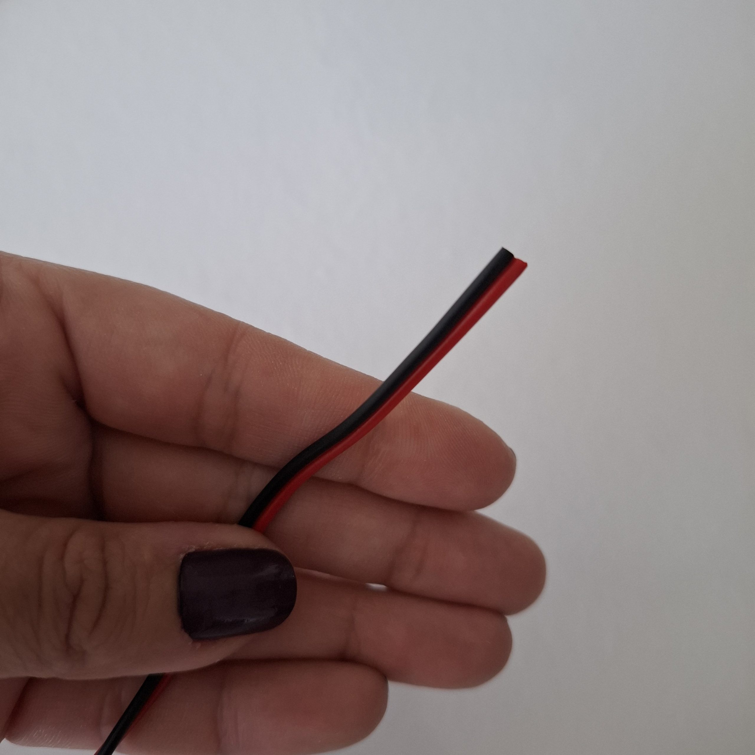 Cable parlante 2X24PA 24 AWG rojo/negro- 1 metro