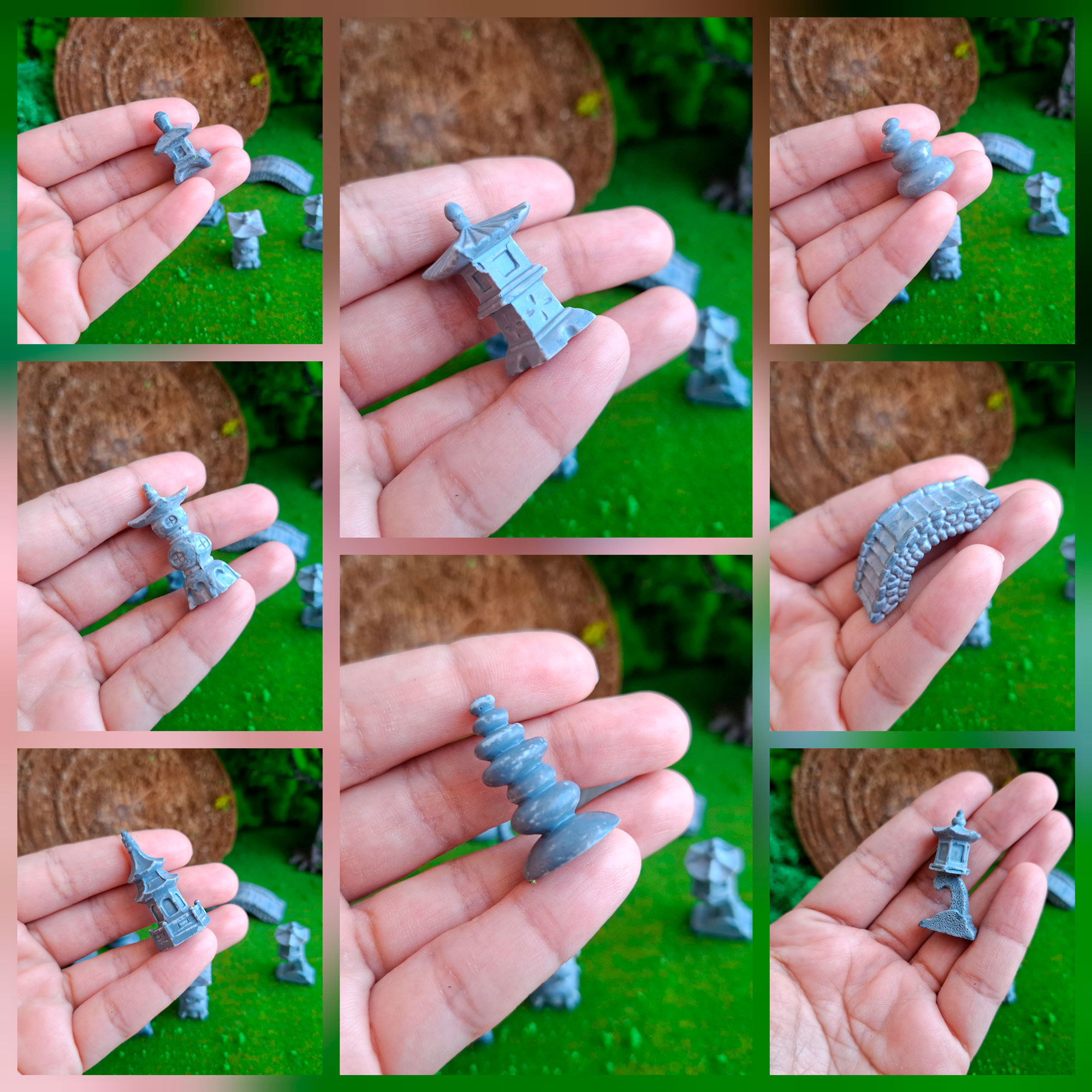 Paisaje japonés de piedra