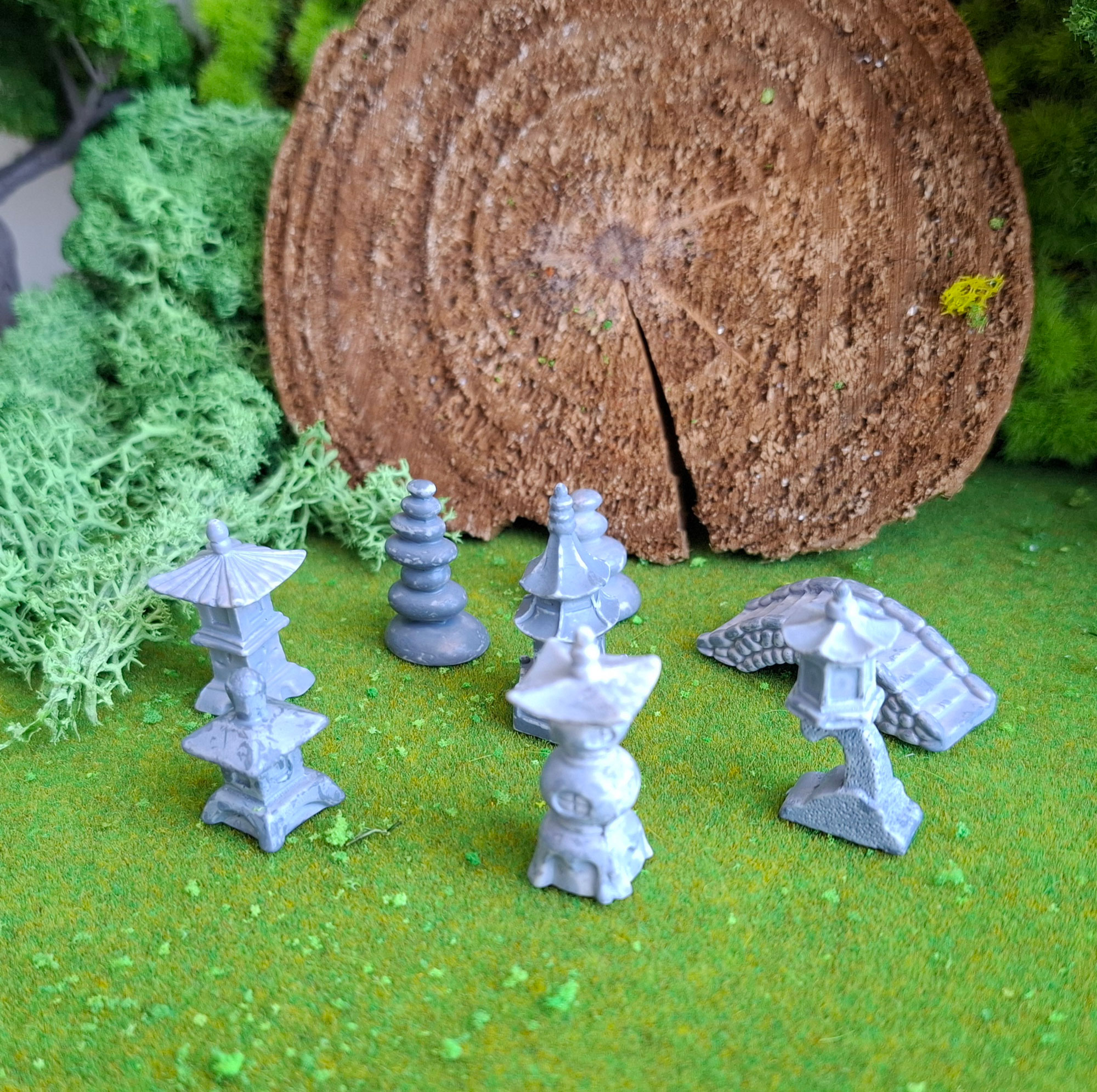 Jardín japonés en miniatura