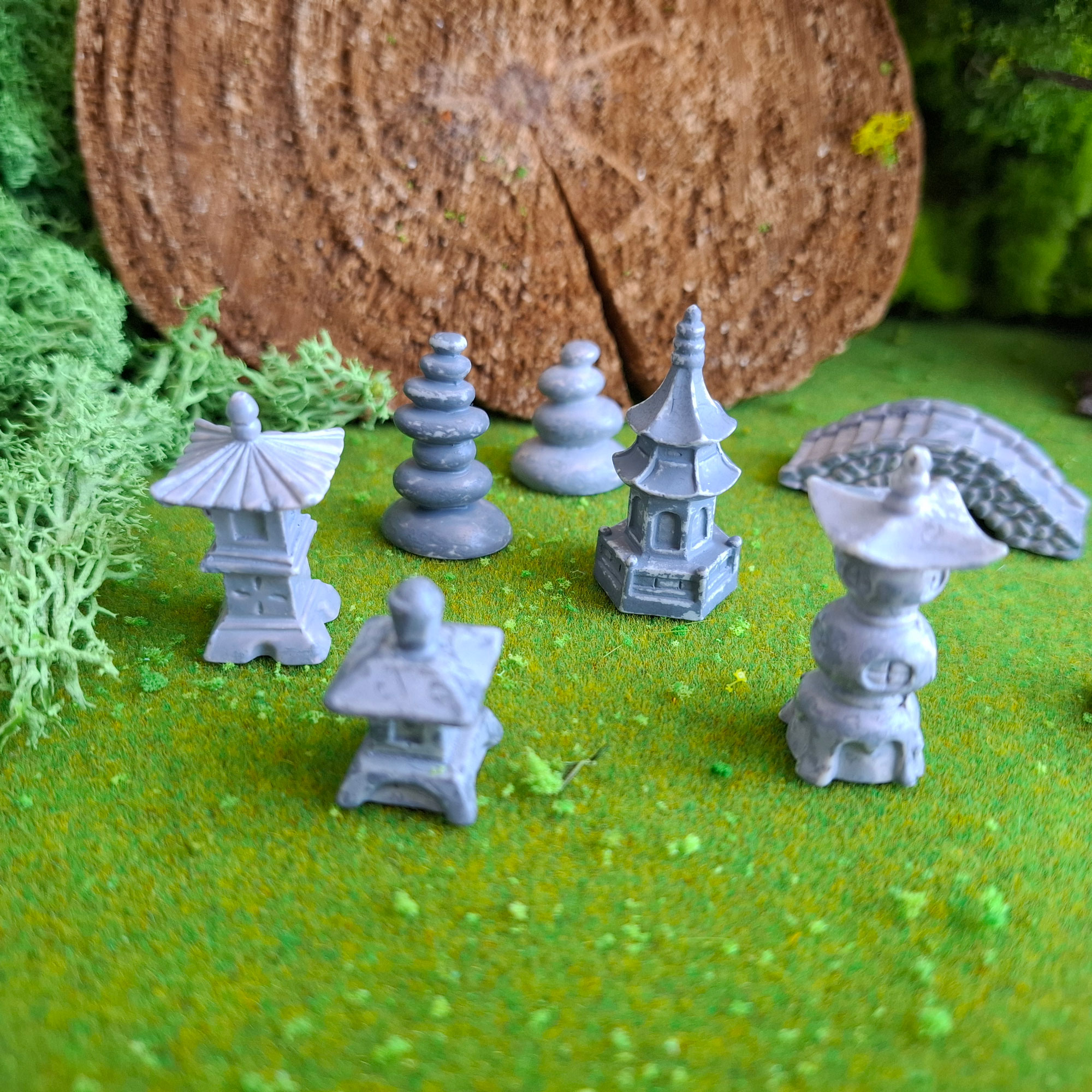 Jardín japonés en miniatura