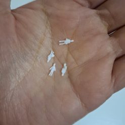 Figuras a escala 1:300 0,7cm blancas para maquetas - Pack 20 uds